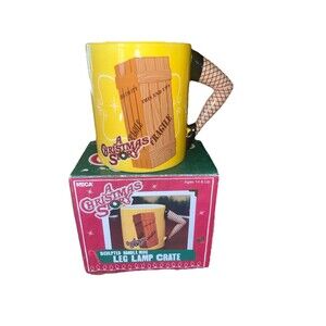 NECA A Christmas Story Leg Lamp Sculpted Handle 4" Coffee Cup Mug Ah Fra-Gee-Lay